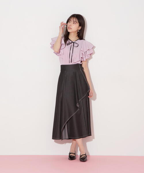 「JILL by JILL STUART」 フレアスカート MEDIUM ブラック レディース_画像8