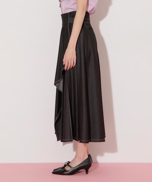 「JILL by JILL STUART」 フレアスカート MEDIUM ブラック レディース_画像9