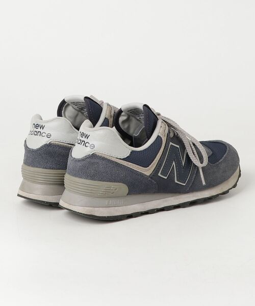 「New Balance」 ローカットスニーカー 24.5cm ネイビー メンズ_画像2