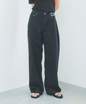 ワイドパンツ ジーンズ デニム デニムパンツ ...の詳細画像4