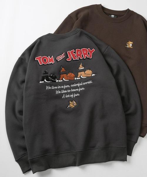 トレーナー スウェット 裏起毛 「71」「TOM＆JERRY/トムとジェリー