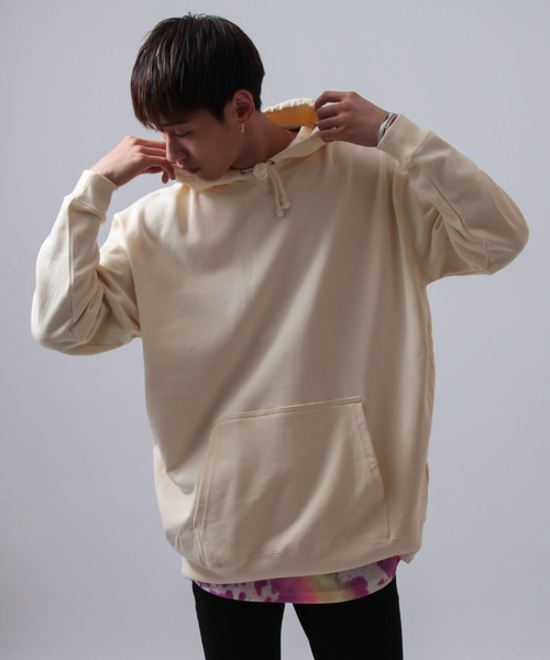 パーカー 2-「UA -ユナイテッドアスレ-」10oz SWEAT パーカー 無地/絶妙なワイドシルエット/オーバーサイズ プルオーバー パーカー /