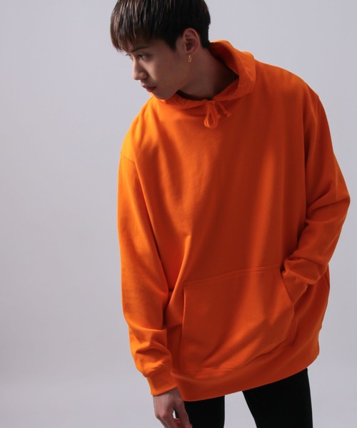 パーカー 2-「UA -ユナイテッドアスレ-」10oz SWEAT パーカー 無地/絶妙なワイドシルエット/オーバーサイズ プルオーバー パーカー /
