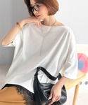 tシャツ 綿100%、さらり滑らか。華奢見せ、...の詳細画像5