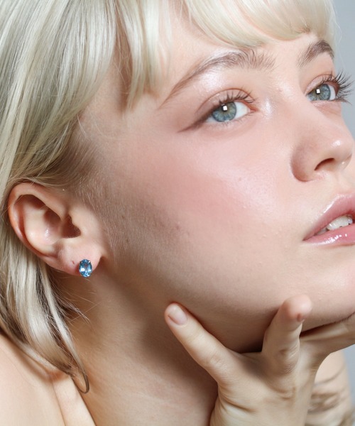 cui-cui（キュイキュイ） ピアス ブルートパーズ ピアス | K10YG 