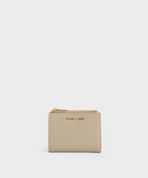 台湾 CHARLES&KEITH Harmonee トップジップ 二つ折り 財布 Black Harmonee Top Zip Small Wallet - CHARLES & KEITH US