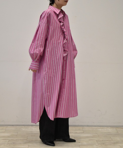 RANAN ワンピース ストライプシャツワンピ : ZOZOTOWN Yahoo!店