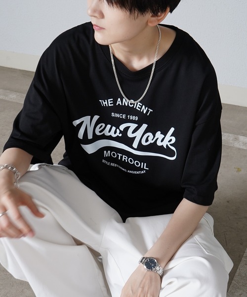 バーコード Tシャツ 韓国 ストリート ルーズ ビッグシルエット 白 tシャツ 25SS 韓国ストリート ビッグシルエット プリントアソートT