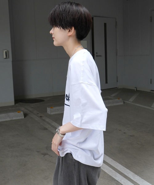 tシャツ 25SS 韓国ストリート ビッグシルエット プリント