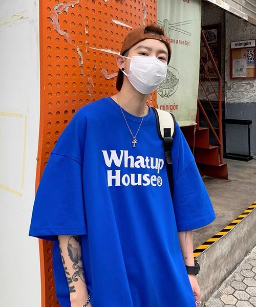 tシャツ 25SS 韓国ストリート ビッグシルエット プリント