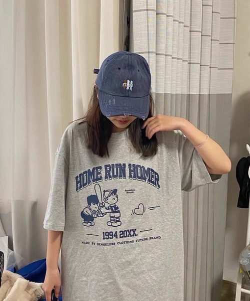 tシャツ 韓国ストリート ビッグシルエット プリントアソートTシャツ