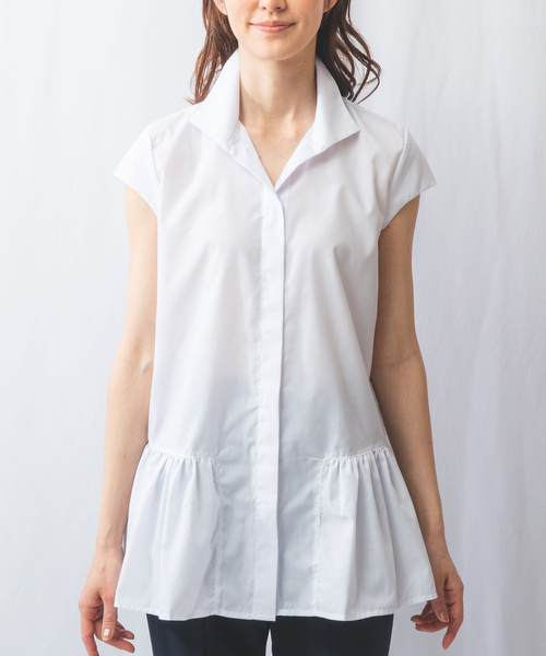 NARACAMICIE / ナラカミーチェ 【NARACAMICIE】スタンドカラーティアードブラウス NARACAMICIE ブラウス シャツ 「NARACAMICIE」スタンドカラー
