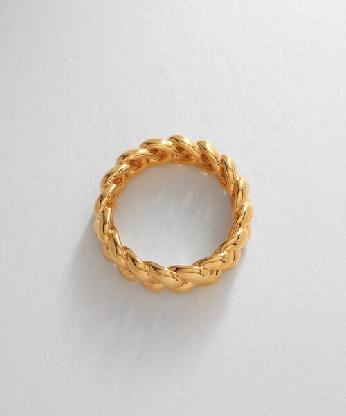 COCOSHNIK 指輪 リング シルバー ニッティングモチーフ エタニティ