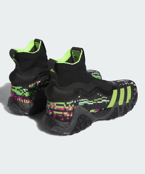 adidas - アディダス ゴルフシューズ コードカオス レースレス グリッチ 23cm 新品 アディダス「コードカオス レースレス グリッチ」を試し履き 靴