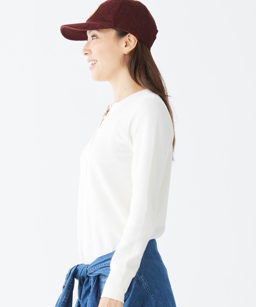 L.L.Bean tシャツ ワッフル・ニット・ヘンリー 米国フィット