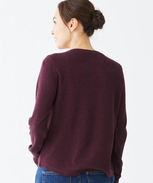 tシャツ ワッフル・ニット・ヘンリー 米国フィット・プチ レディース L.L.Bean tシャツ ワッフル・ニット・ヘンリー 米国フィット