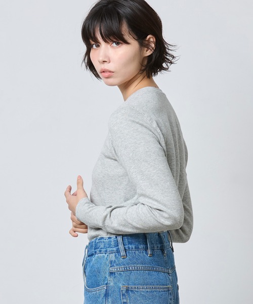 L.L.Bean（エルエルビーン） tシャツ ワッフル・ニット・ヘンリー 米国 