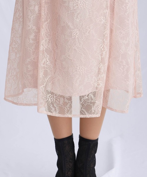 atlo（アトロ） ドレス ロング＆七分袖フォーマルドットチュール