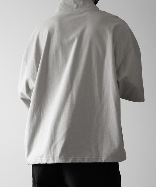 tシャツ Tシャツ メンズ 「RUUBON」half zip cotton Tee / ハーフジップ コットンT｜zozo｜09