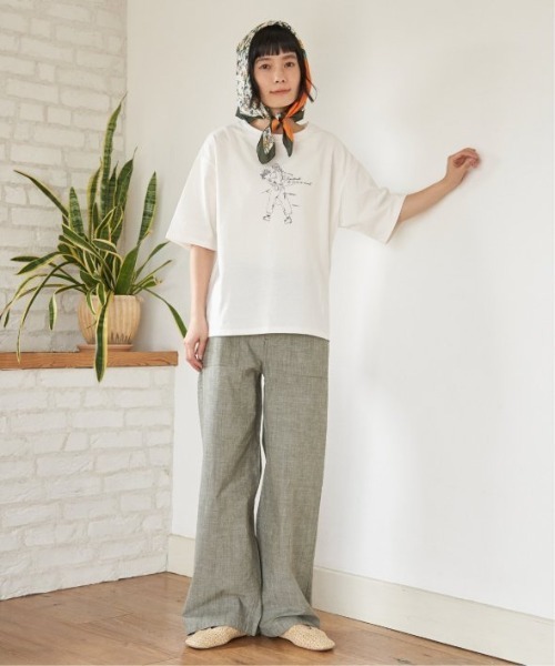 LBC（エルビーシー） パンツ 「美脚No.1」コットンシャンブレー