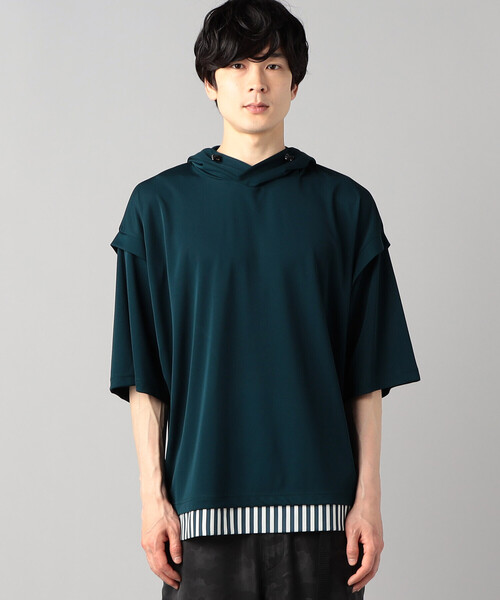 β MEN（ベータ・メン） tシャツ フェイクレイヤード プルオーバー