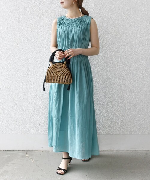 SHIPS any ワンピース 「WEB限定」SHIPS any: ハンドスモッキング