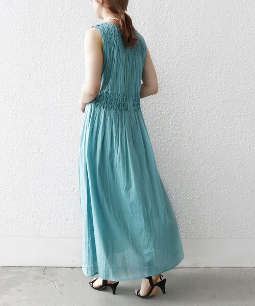 SHIPS any ワンピース 「WEB限定」SHIPS any: ハンドスモッキング