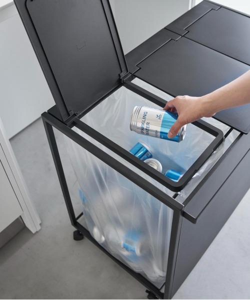 tower ゴミ箱 ダストボックス tower（タワー）蓋付き目隠し分別ダスト