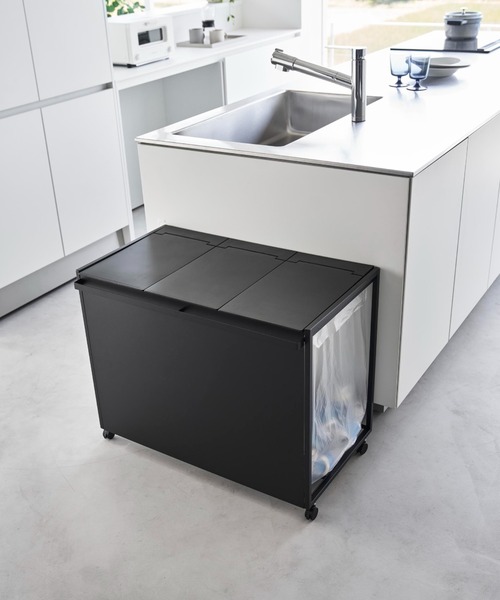 tower ゴミ箱 ダストボックス tower（タワー）蓋付き目隠し分別ダスト