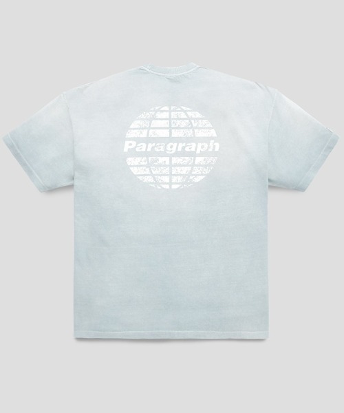 tシャツ A'GEM/9 × .kom 「Paragraph/パラグラフ」 CIRCLE LOGO DYING T SHIRT/ピグメントバックアース