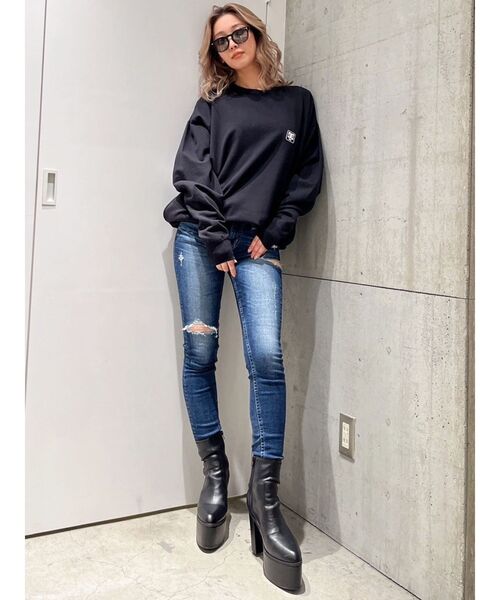 GYDA tシャツ GYDA×DC BACKLOGOロンT レディース : ZOZOTOWN