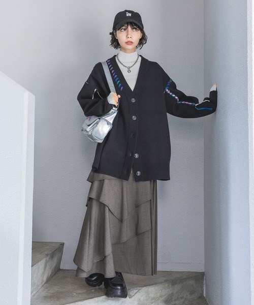 2月6日までの限定価格‼️ 【人気商品】WフェイスZIPカーディガン CAPRICIEUX LE'MAGE（カプリシューレマージュ）の「WフェイスZIP
