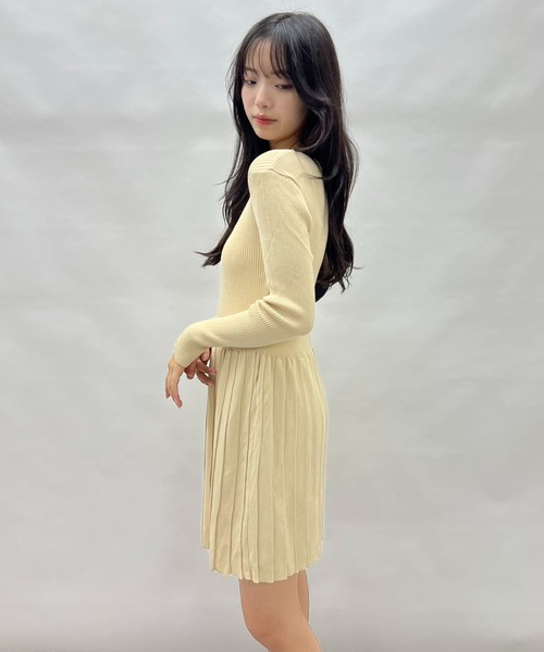 ワンピース プリーツニットワンピース : ZOZOTOWN Yahoo!店