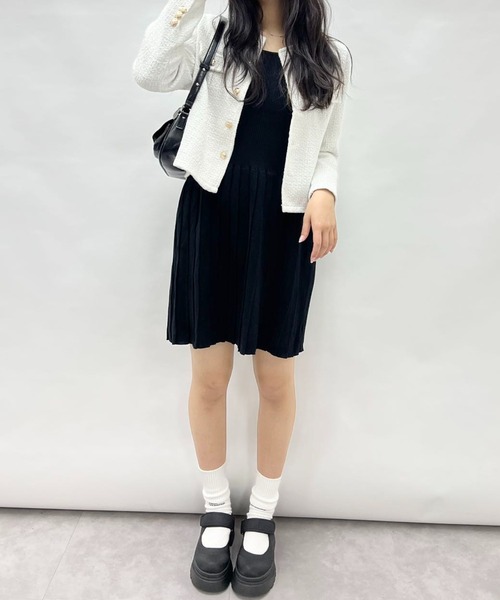 ワンピース プリーツニットワンピース : ZOZOTOWN Yahoo!店