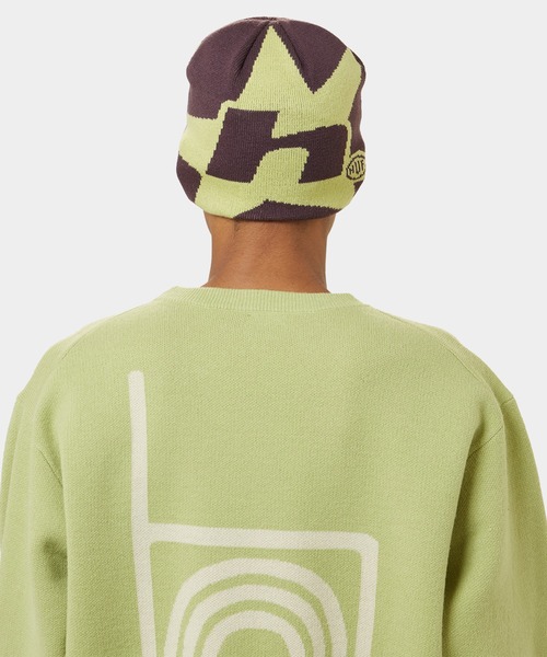 国内配送★HUF★OUTLINES SKULL ニットビーニー 3色 国内配送☆HUF☆OUTLINES SKULL ニットビーニー 3色 (HUF/ニット