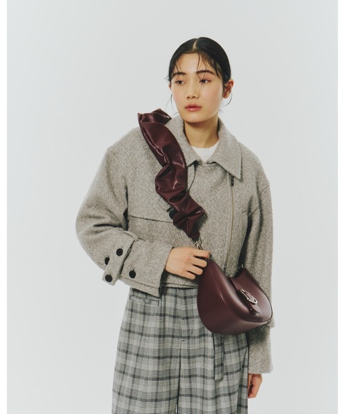 【新品タグ付き】UNITED TOKYO スクエアパターンショートコート UNITED TOKYO コート アウター ヘリンボンウールショートコート