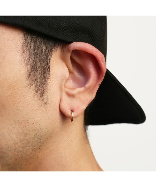 JAM HOME MADE ピアス R18K リングフープピアス S/18金イエロー