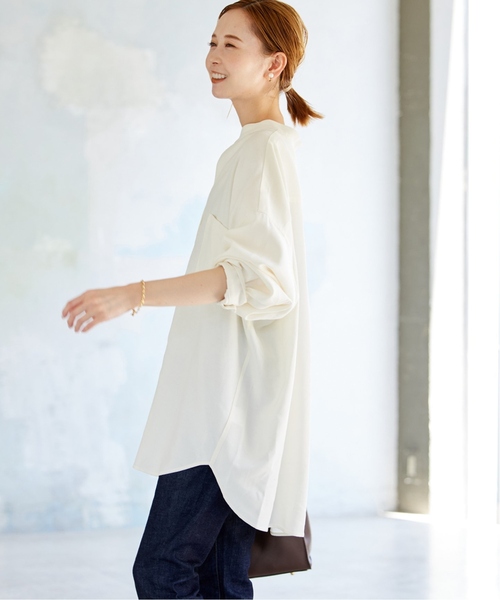 「JOURNAL STANDARD relume」 半袖ブラウス FREE グレー レディース JOURNAL STANDARD relume 「JOURNAL relume」 半袖ブラウス FREE