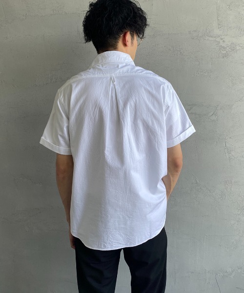 DANTON | コットン サイドスリット半袖シャツ WOMEN（シャツ