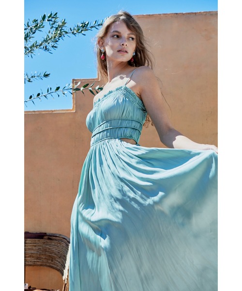 Estella.K ワンピース Julia Satin Long Dress シャーリング