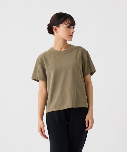 tシャツ ZEN WEAR 「インストラクター監修」着心地と動きやすさにこだわったソフトショート丈カットソー（裾調整なし） レディース ZEN WEAR tシャツ 「インストラクター監修」着心地と動きやすさ