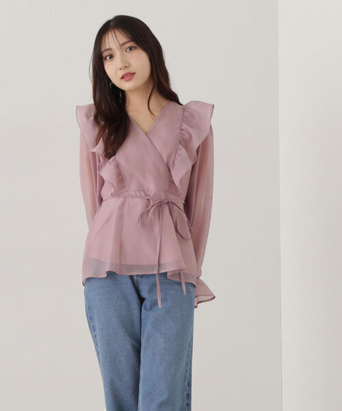PROPORTION BODY DRESSING ブラウス シャツ ラッフルシアー