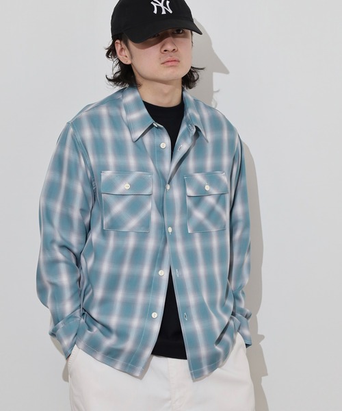 BIG MIKE（ビッグマイク） シャツ BIG MIKE Rayon Ombre Check Shirts
