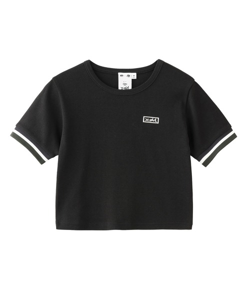 tシャツ STRIPED RIB S/S BABY TEE レディース