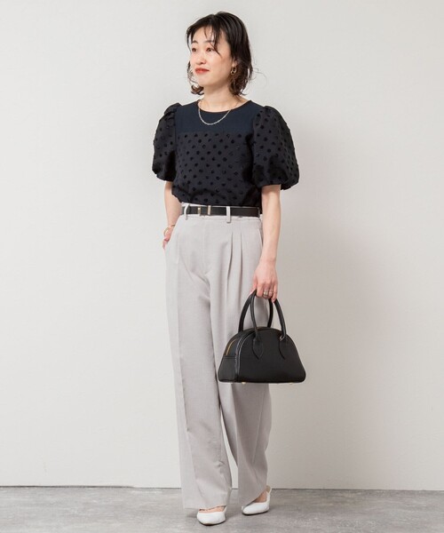 「NOLLEY'S Sophi」 長袖ブラウス 38 ブラック レディース NOLLEY'S Sophi ブラウス シャツ ペプラムリボンブラウス