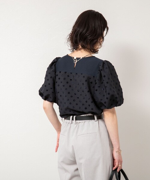 「NOLLEY'S Sophi」 半袖ブラウス 38 ブラック レディース NOLLEY'S Sophi 「NOLLEY'S Sophi」 半袖ブラウス 38 オフ
