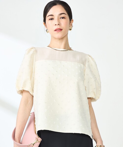 「NOLLEY'S Sophi」 長袖ブラウス 38 イエロー レディース シアーストライプロングシャツ(504453980) | ノーリーズソフィー