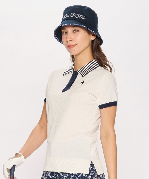 le coq sportif - le coq sportif ハイネック半袖ニットシャツ &amp;スカート❣️ le coq sportif - le coq sportif ハイネック半袖ニットシャツ