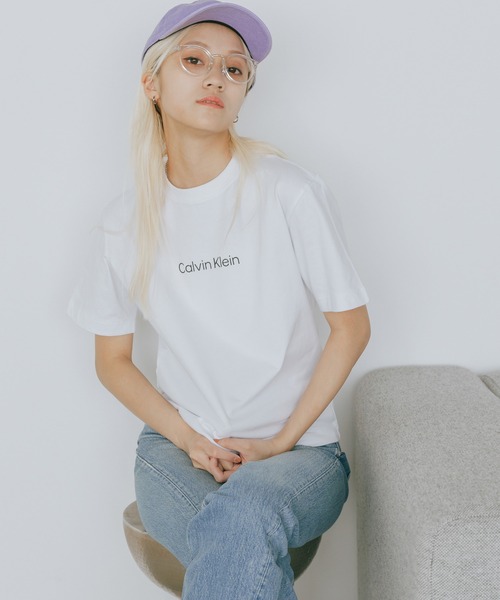 カルバンクライン CK Tシャツ レディース Calvin Klein tシャツ Klein/カルバンクライン SS RLXD STANDARD