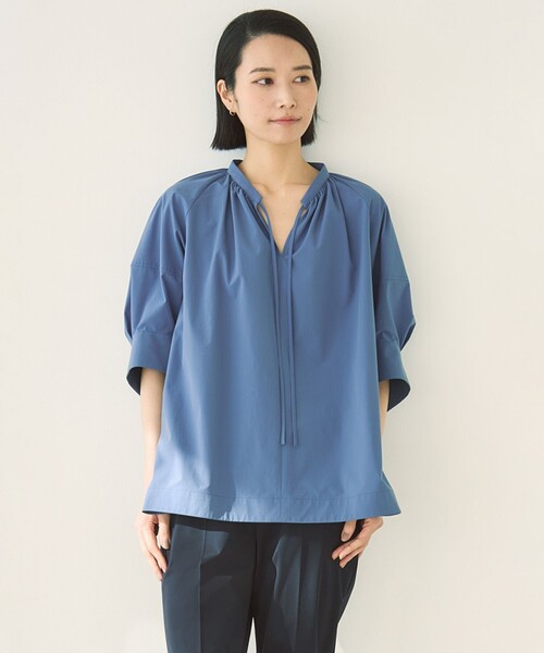 ブラウス シャツ 「軽量/UVケア」FINE MOVE ランタンブラウス レディース 軽量/UVケア】FINE MOVE ランタンブラウス / UNFILO